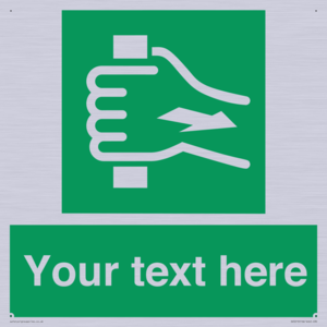 Custom Pull Bar Sign